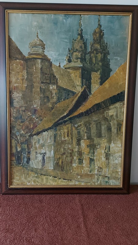 Original Oil Painting on Canvas – Signed “Szary 91” – 73x49cm