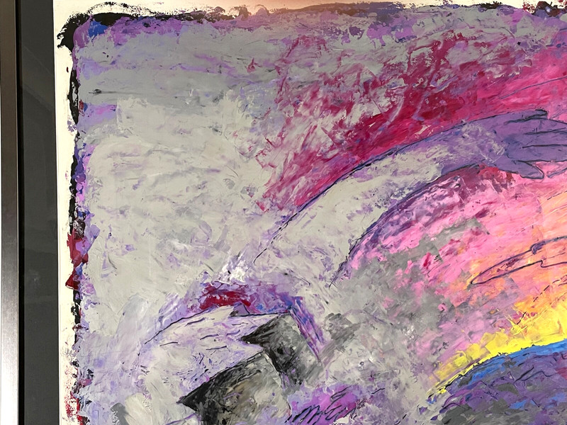 LOUISA CHASE PAINTING- NE0-EXPRESSIONIST-1982 SIGNED- 53"w-in MOMA/MET/WHITNEY gallery
