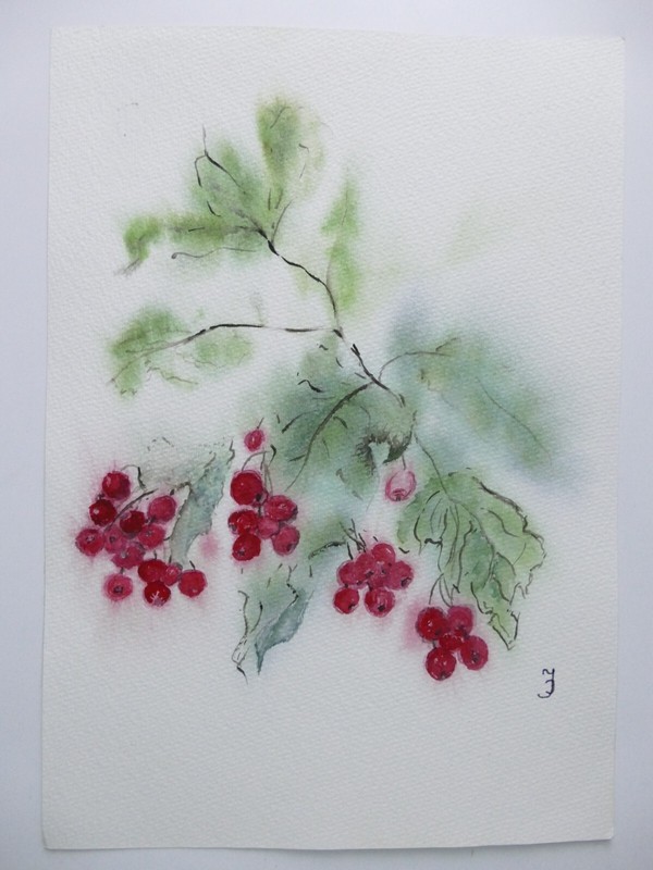 Ingeborg Jakob Wilhelmshaven Watercolour Signed Dated 17x24cm To-5092