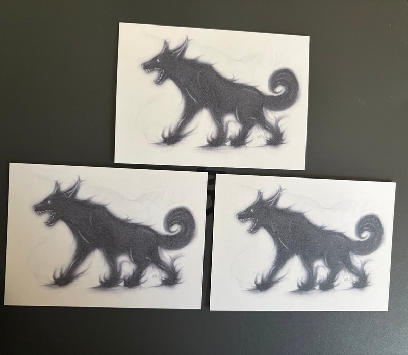 ACEO Fantasy Creature Original Print – 2 of 3, Signed by itsnoahbodie