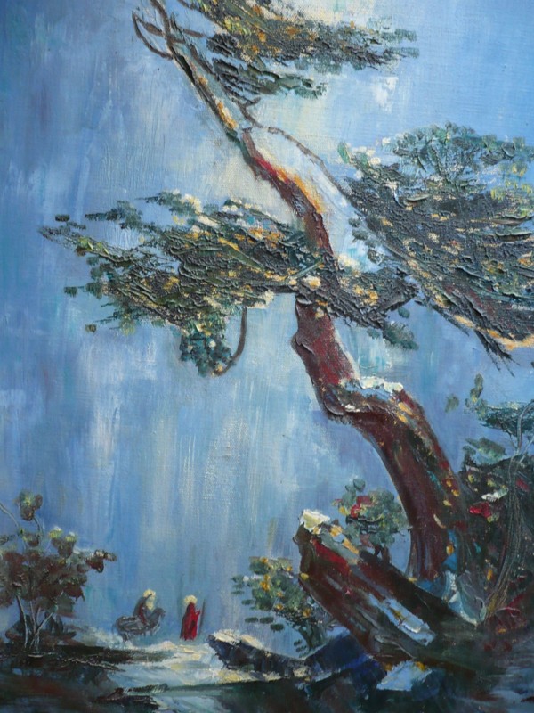 BEUKEMA, IMPRESSIONISM MODERN MODERNISM 1950s 50s OIL CHINESE ASIAN INFLUENCE gallery