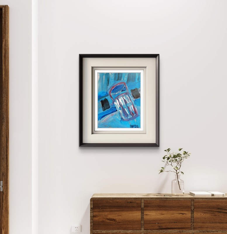 Musicians' Drinking Glass Neo Expressionism Original Artwork on Canvas gallery