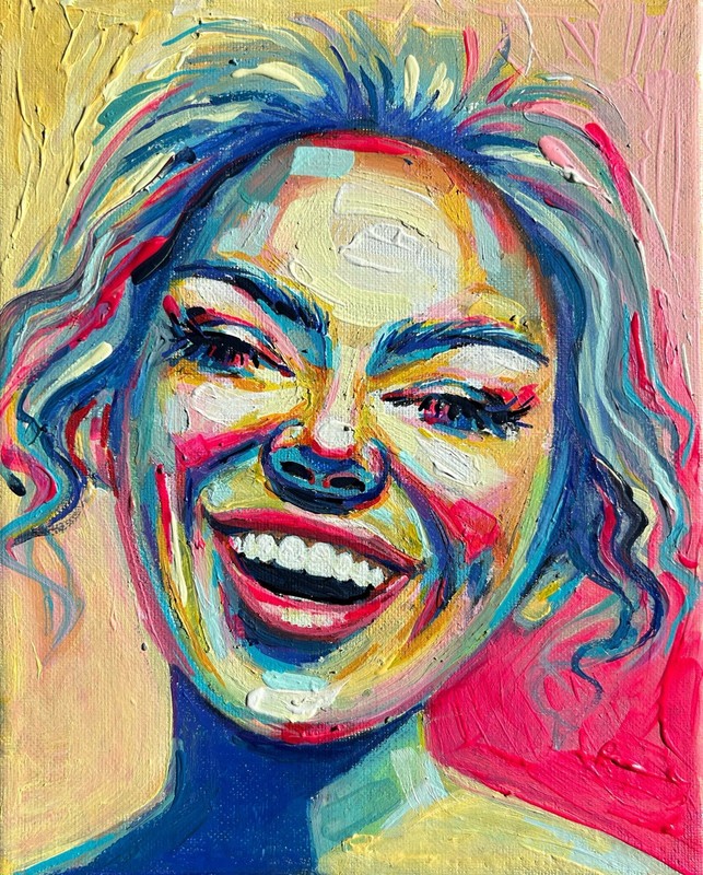 ORIGINAL Oil Painting Painting Woman Abstract Painting Art Modern HAND PAINTED