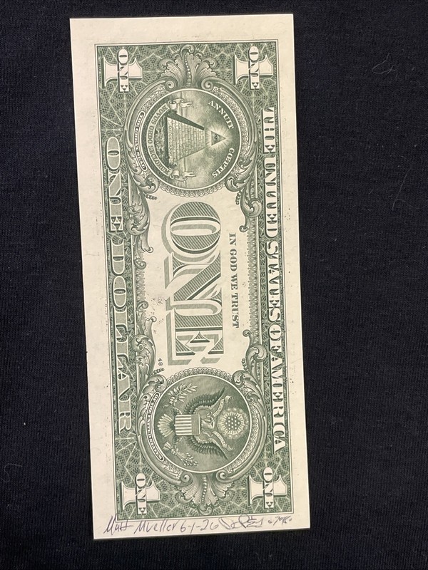 Scrooge Money Moves 1 Dollar Bill Original painting Graffiti Art Street Art gallery