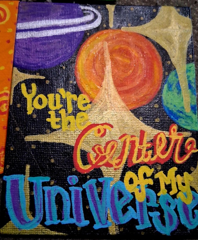 4x5(ea.)Inspirational Painting Set: Sunshine Rainbow Universe Space Handpainted gallery