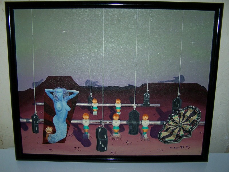 The Apparition Acrylic on Canvas 18″ wide x 14″ high Original Painting – Framed