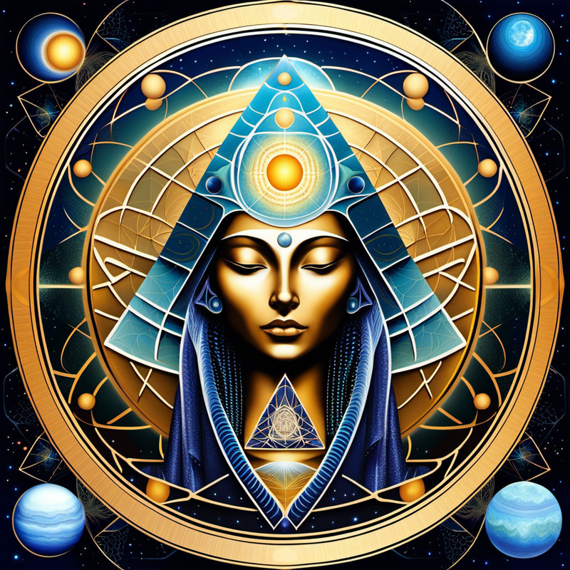 Digital Art on canvas -Higher Consciousness Third Eye Devine Feminine Energy gallery