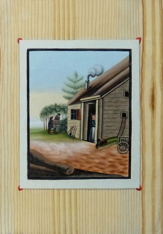 QUODLIBET trompe-l’œil CHRISTIAN GOTTLOB WINTERSCHMIDT NAIVE PAINTING FARMER 18th CENTURY