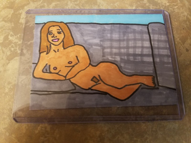 Mormo Zine Artist Trading Card ACEO Nude Figure Drawing Original