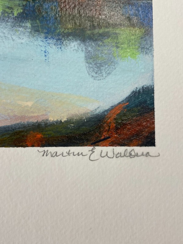 "Earth Scape VII" by Martin E. Waldera. Original oil painting. Signed by artist. gallery