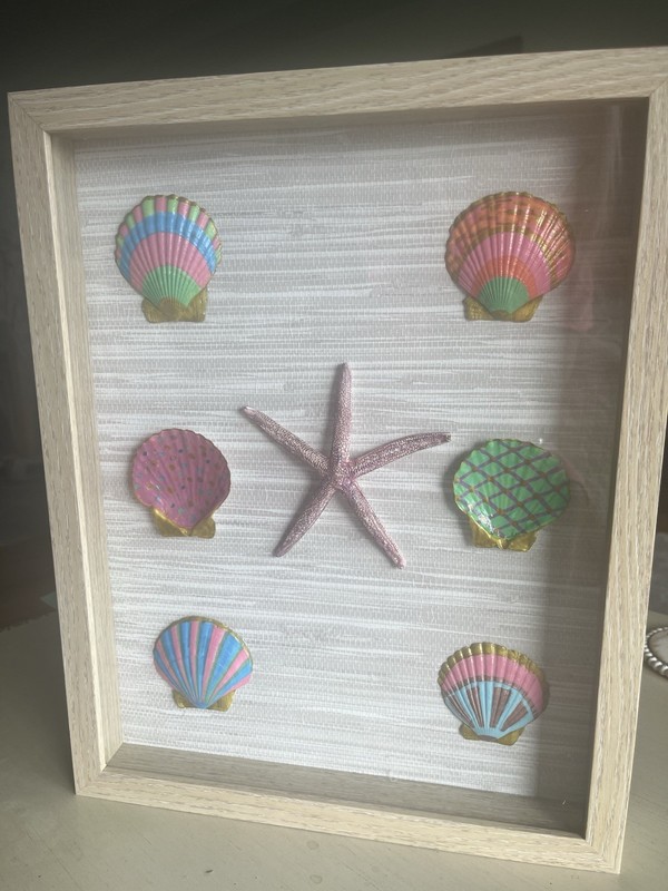 Hand Painted Shell Art – Colors Of Palm Beach