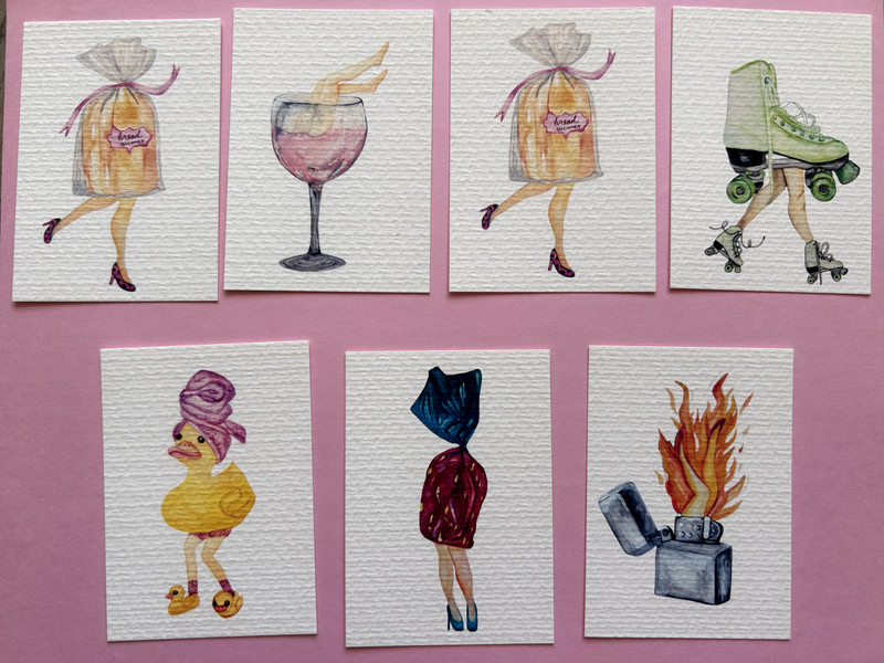 Tiny Art Print Sawyer Crane Leg Series Rubber Duck Bathroom Funny 4x6 gallery