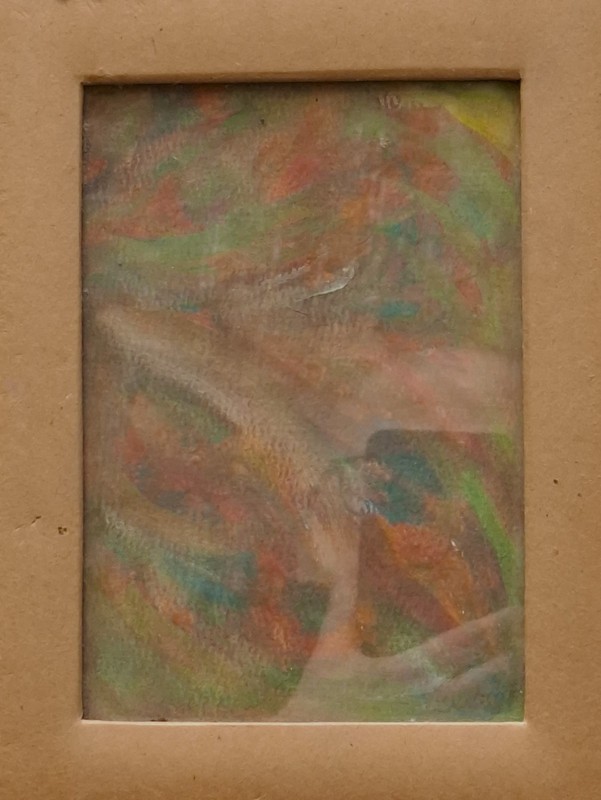 Watercolour Abstract Autumn Mood Decorative Cardboard Frame Back Glass 18x23cm gallery