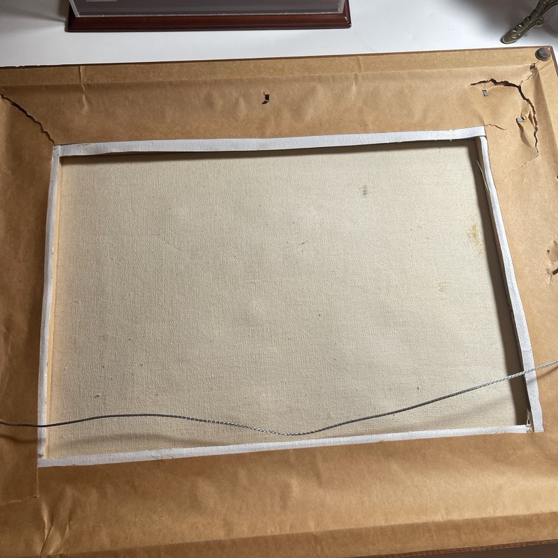 VTG Winter Woodland Landscape Oil Painting Framed By Roy Hamiton Size 18”x14.5” gallery