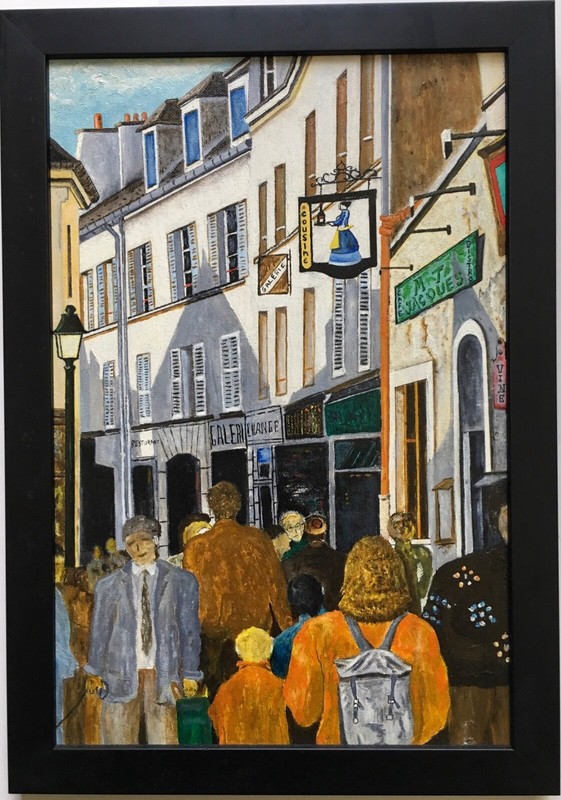 Contemporary Expressionism Amsterdam City Street Scene People Figures Mystery