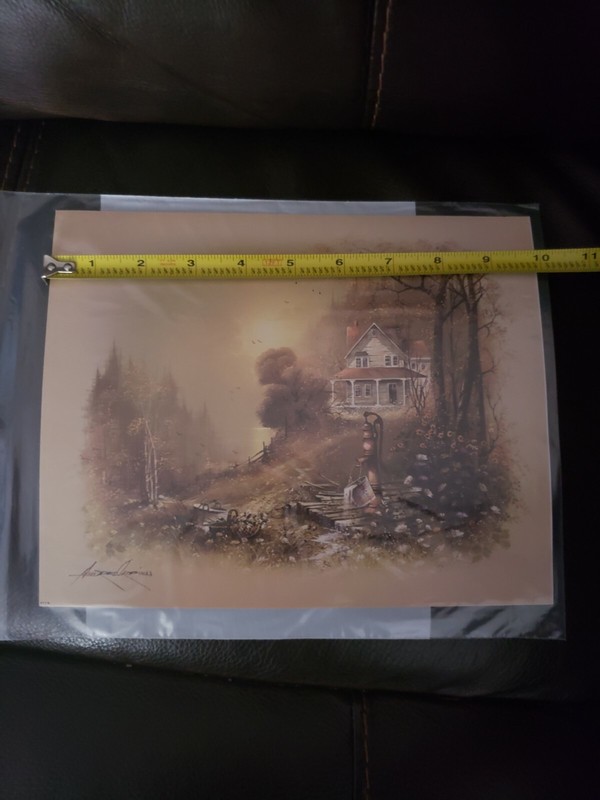 Andres Orpinas print Vintage Woodland Cottage Picture Water bucket faucet gallery