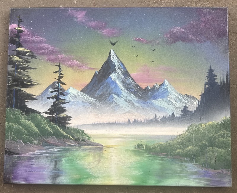 Original Spray Paint Art On Canvas- 16x20in. – 2025