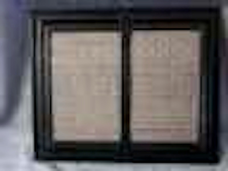 Vintage Copper Frame Burlap Church Art Work gallery