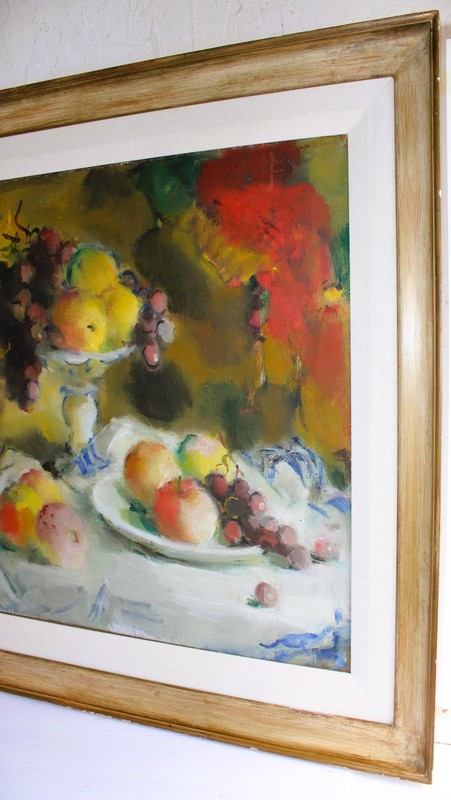 GASTON JARRY 1889-1974 LARGE OIL PAINTING CANVAS BODEGON SIGNED ARGENTINE MASTER gallery