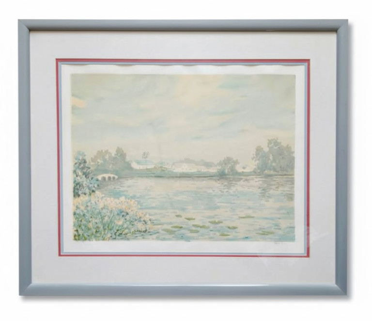 Pastel Village by Roulin Serigraph Signed Limited Edition COA LOCAL PICK-UP