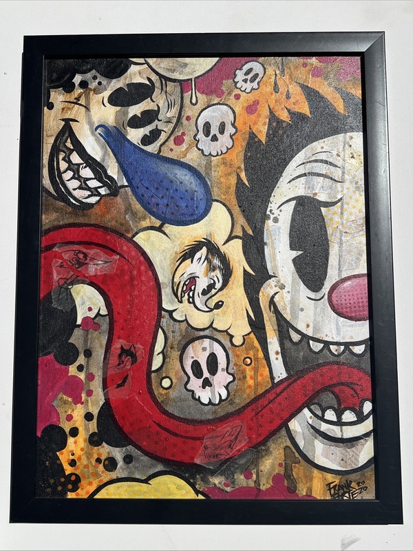 Original Art “Cartoon Cacaphony 1 “Painting By Frank Forte 12×16 Acrylic On Canv