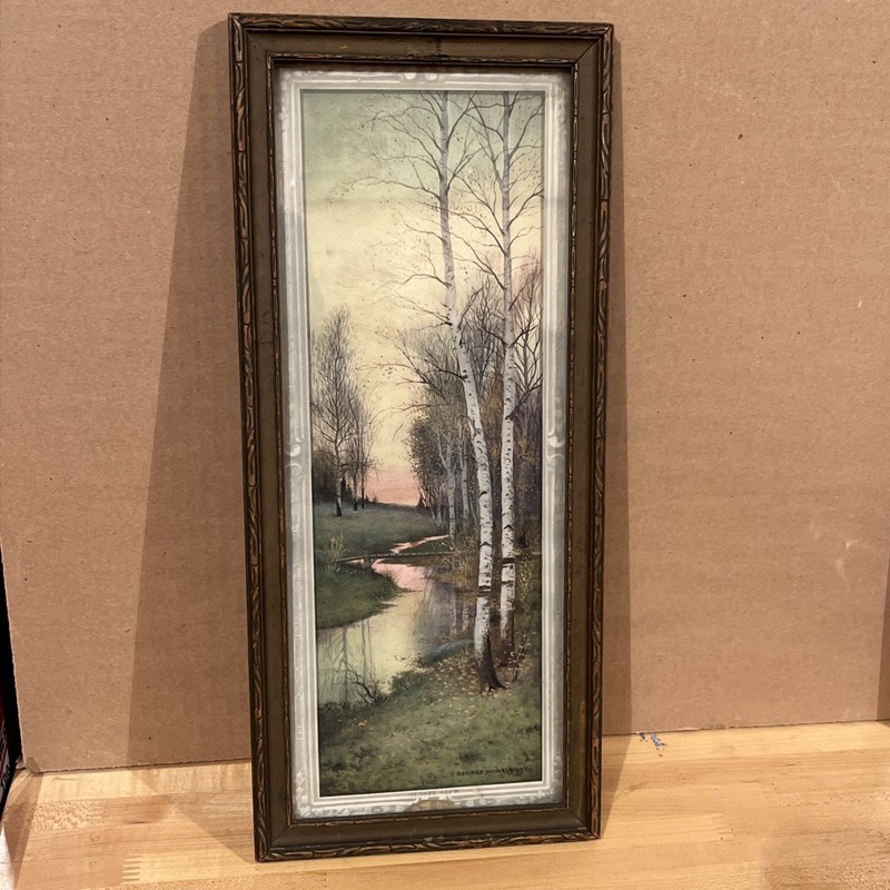 George Howell Gay (1858-1931) Early 1900S Print Original Rare Pie Crust Frame