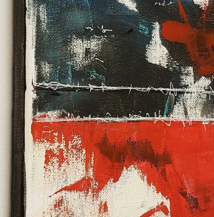 No.453 Original Abstract Modern Minimal Urban Textured Painting By K.A.Davis gallery