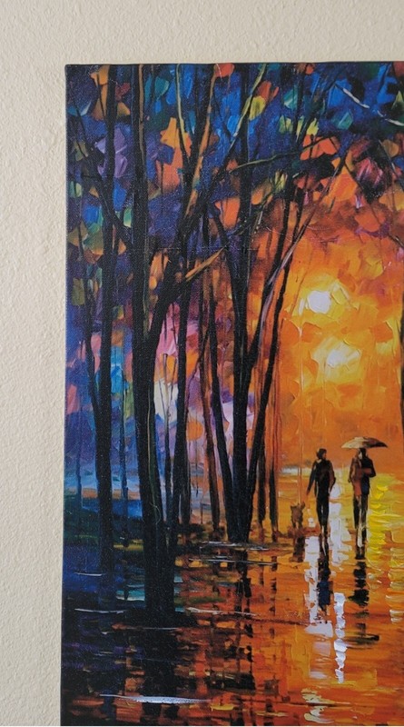 Afremov Giclee "Dark Park" Limited Edition 10 of 150 approximately 20"x17" gallery