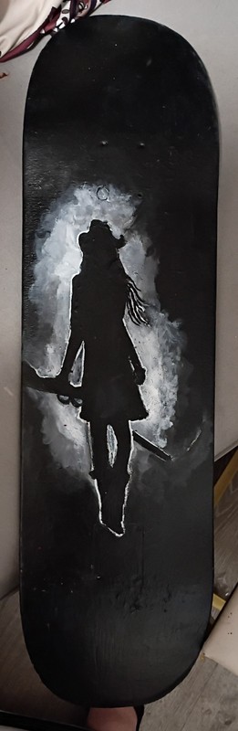 Hand Painted Skateboard Deck gallery