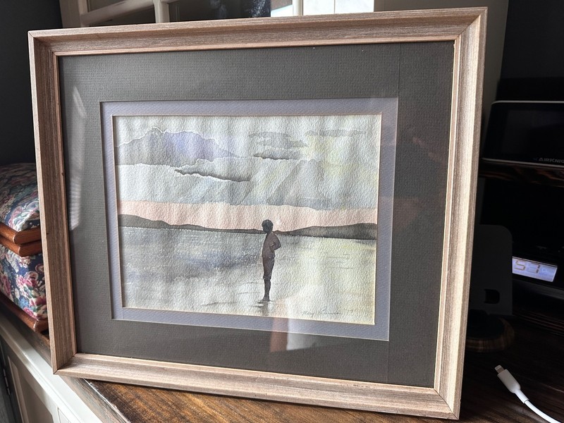 Mary Patricia «Pat» Gardner 1977 Original Watercolor Nantucket Artist Signed