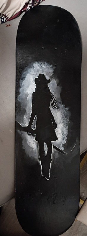 Hand Painted Skateboard Deck