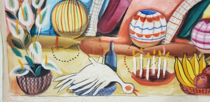 2000 Signed Walter Lima Afro Brazilian Women Bahia Brazil Brasil Art Painting gallery