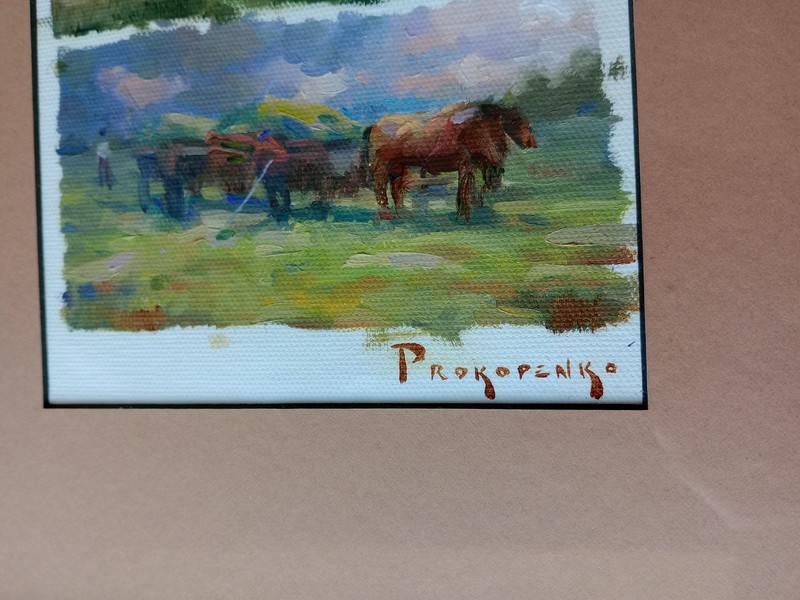 Original Homestead Impressionist Oil Painting Framed And Signed Stan Prokopenko gallery