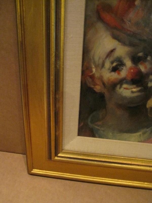 Magnificent Signed Julian Ritter Original Clown Oil Painting gallery