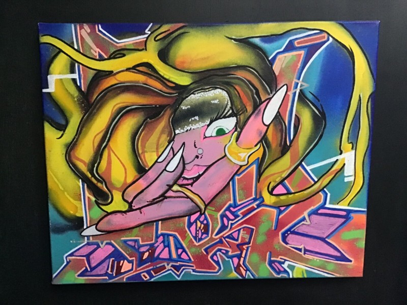 TKID 170 original hand painted canvas