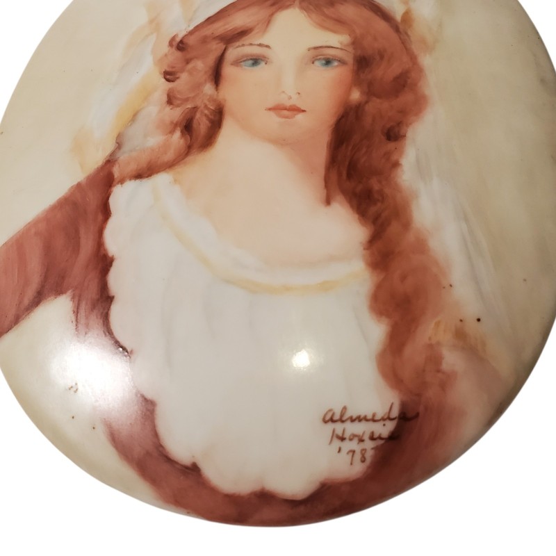Vintage Oval Portrait Painting on Porcelain gallery