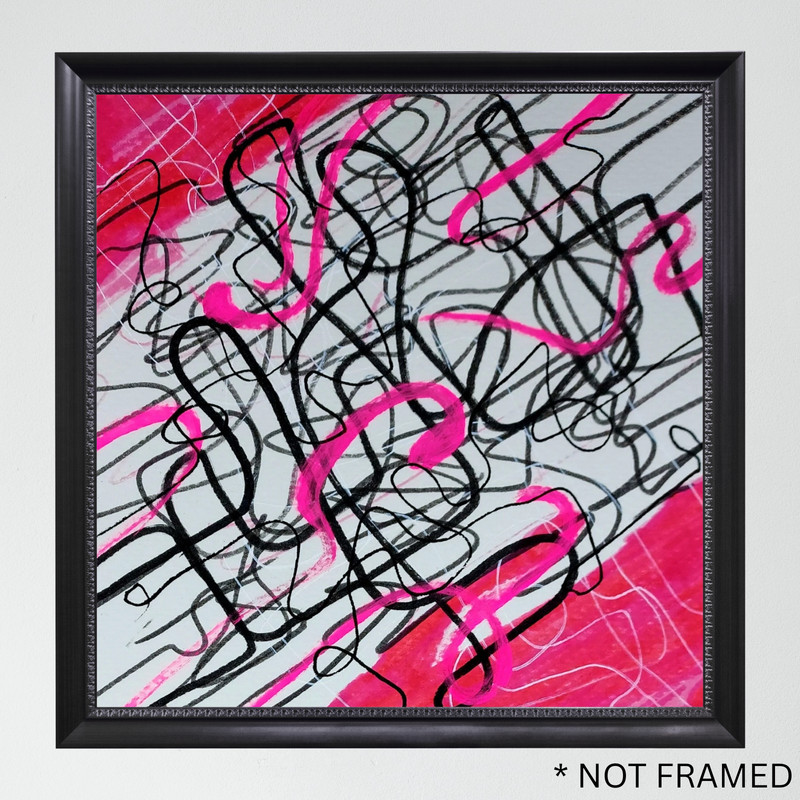 «Yarn in String» TRISTAN REASOR Original Abstract Painting Acrylic 6×6