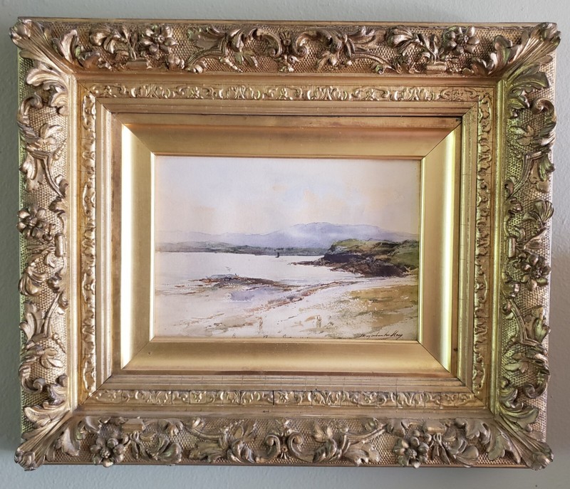 Thomas Marjoribanks Hay – Watercolour of a Scottish Highland Coastal Scene