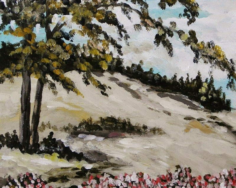 ORIGINAL Landscape Acrylics Painting JMW art John Williams Impressionism gallery