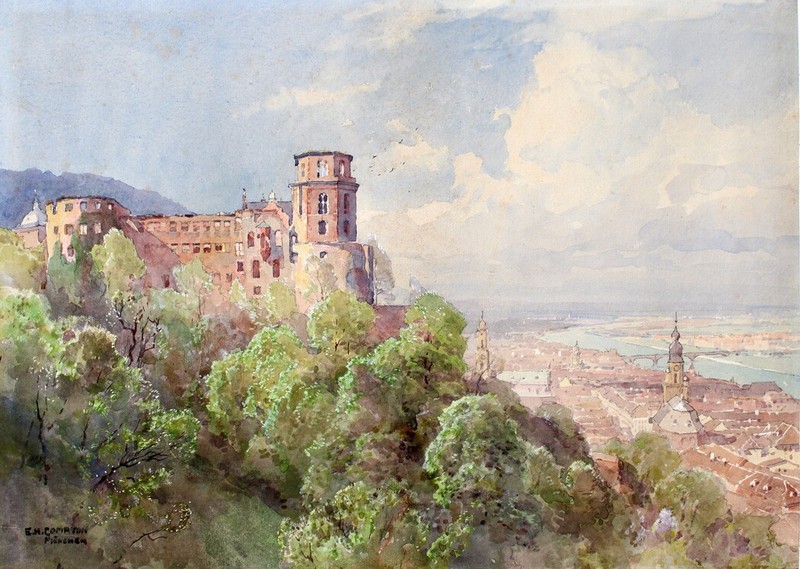 Edward Harrison Compton Heidelberg Heidelberg Castle Neckar Palatinate Elector