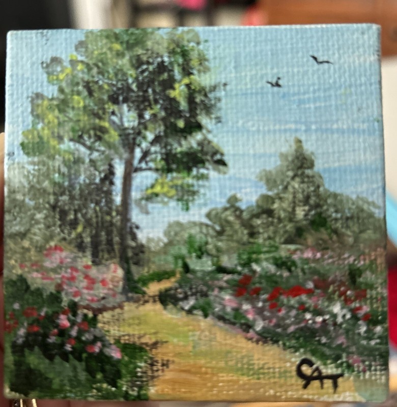 Painting Original art Meadow In The Springtime