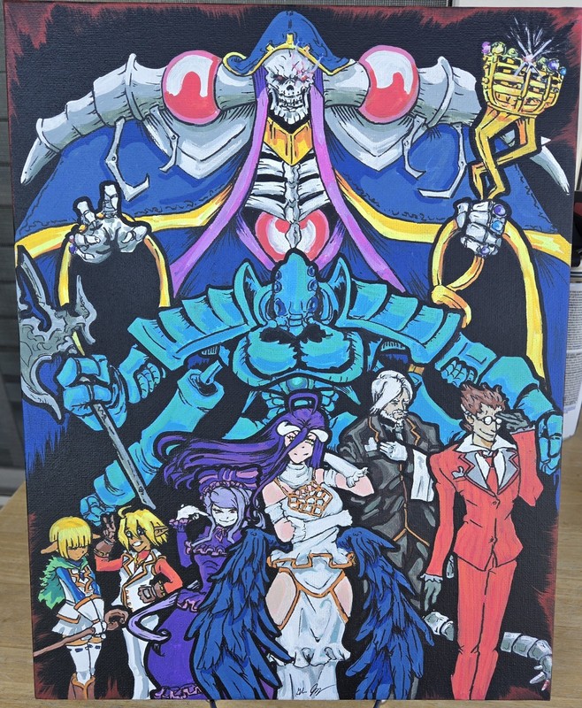 Hand-Painted Overlord Anime Fan-Art