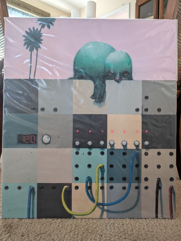 Sweler «Post Produktion» Original Painting on Canvas One of One OOAK