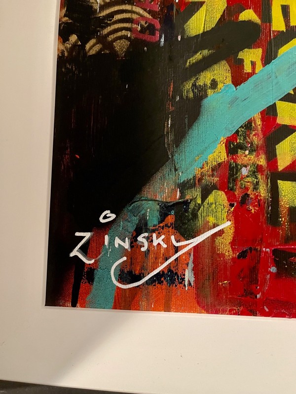 Original Oil Painting Indiana Jones II – Signed by Zinsky – 19x25 w/ COA gallery