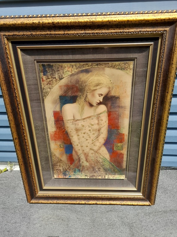La Feminine by Markus Csaba 28″ x 18″ serigraph in color on paper signed gold