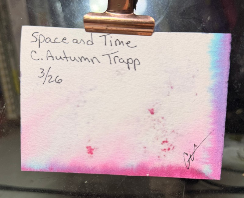ACEO Space and Time by C Autumn Trapp ATC Original Art gallery