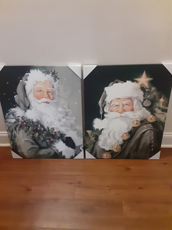 santa claus paintings