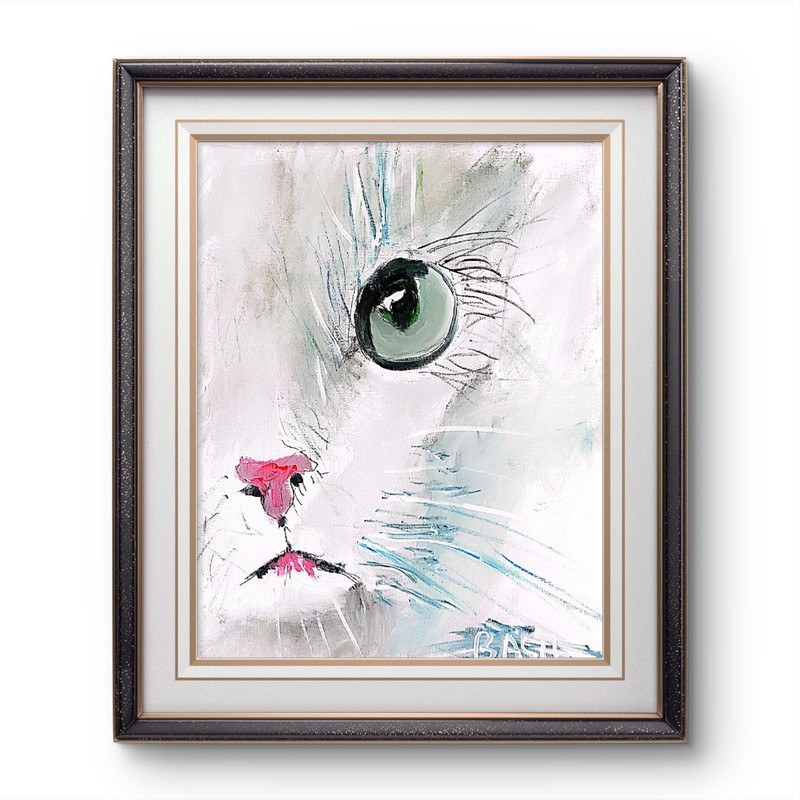 Kitten Colorful Modern Art Acrylic Painting On Canvas. gallery