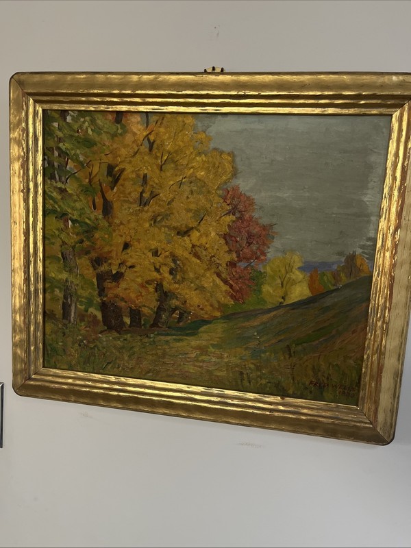 Fred Wells Landscape Oil Painting 1933
