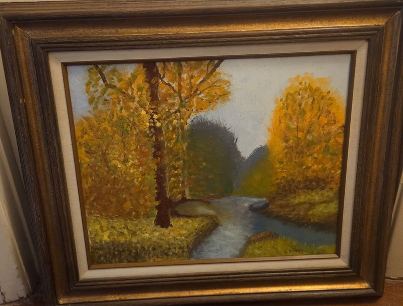 Beautiful Framed Original Painting Signed by S. Emery